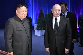 Kim Jong-un y Vladimir Putin