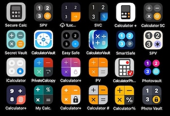 Con aplicaciones que ocultan contenidos,