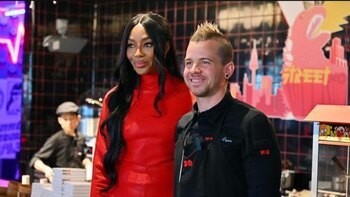 Naomi Campbell en la inauguración