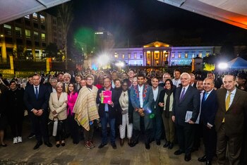 Gobierno nacional en el acto