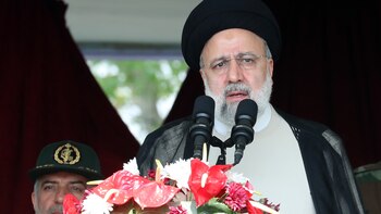 El presidente de Irán llega