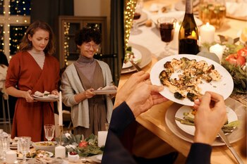 La cena navideña es uno