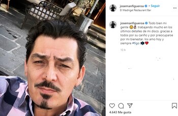 Así reapareció José Manuel en