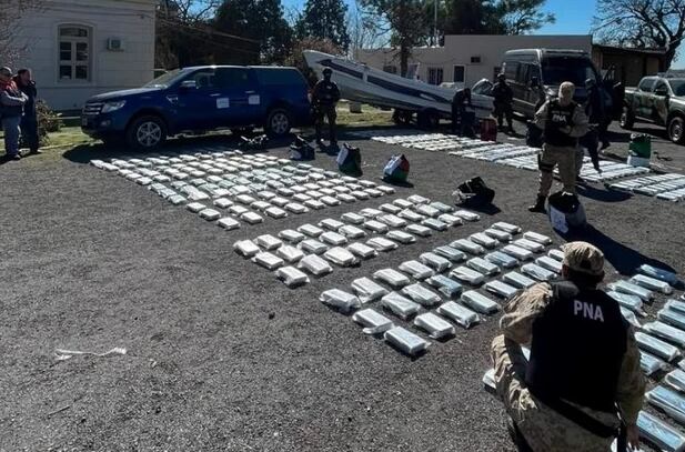 Se secuestraron alrededor de 500 klilos de cocaína (Foto: PNA)