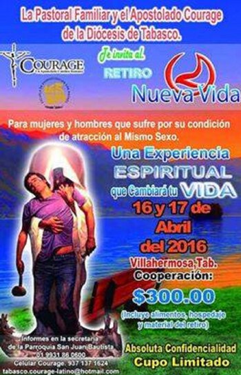 Con este cartel anunciaban un