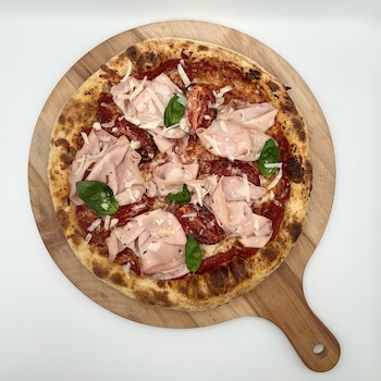 Una de las pizzas del