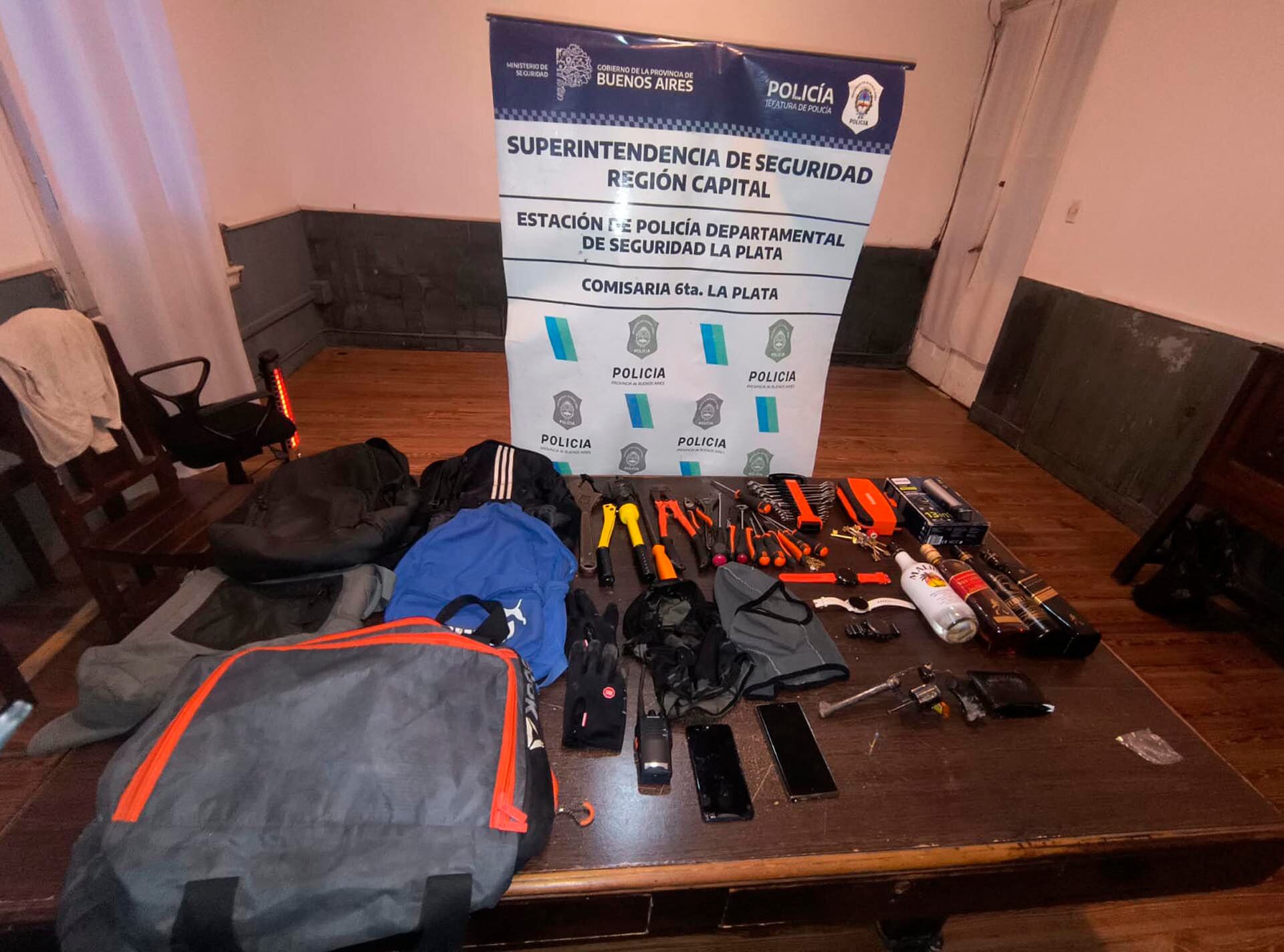 Las herramientas que les incautaron