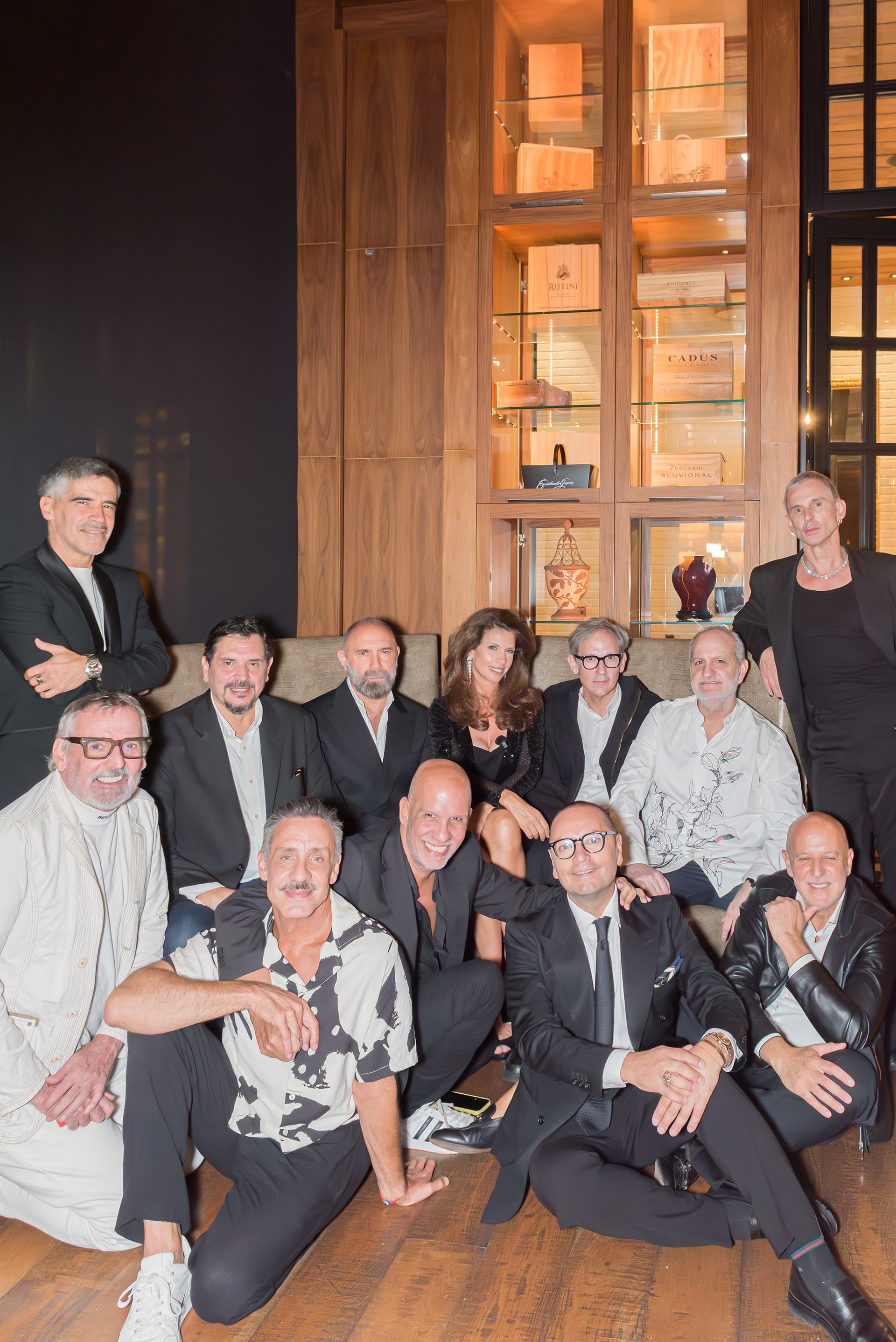 Los hombres de moda junto a Analía Maiorana