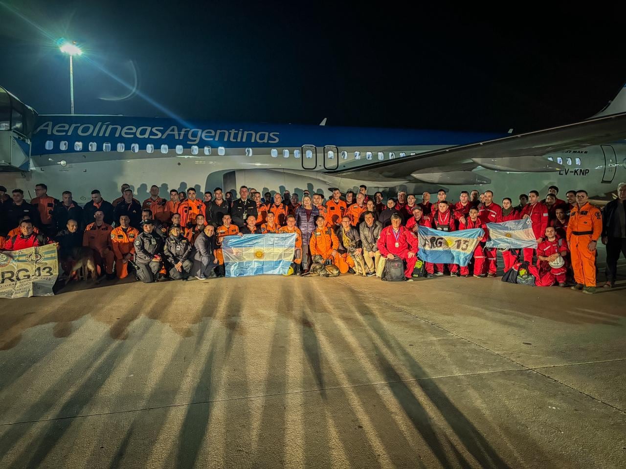 Las primeras brigadas USAR coordinadas por la AFE ya están en Venezuela (Alejandra Monteoliva)