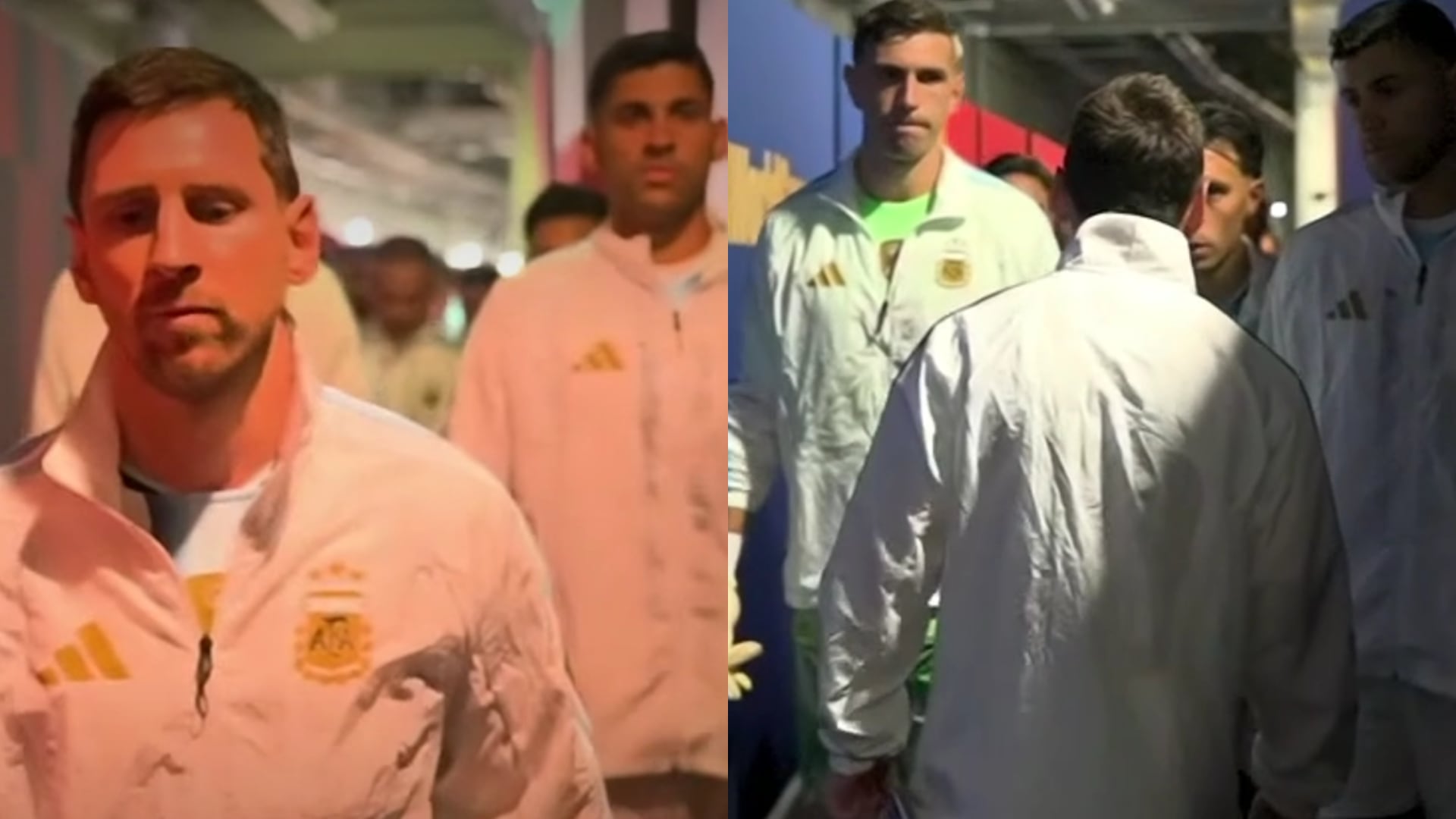 Dieron a conocer el video completo de la salida de Argentina antes de jugar la final del Mundial contra España