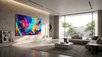 Los televisores del futuro ya están aquí: sin cables y con apariencia de galería de arte