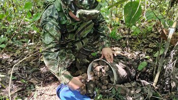 Ejército Nacional encontró otra caleta