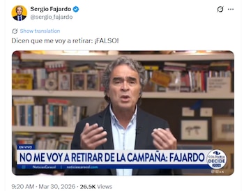 - crédito @sergio_fajardo/X