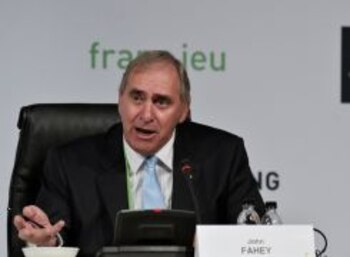 John Fahey, the president of