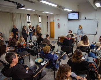 Delia Gelin, se recibió a los 75 años