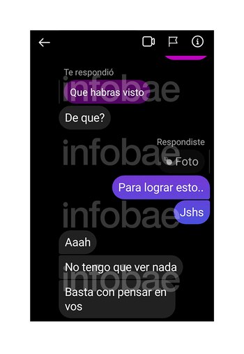 Así el joven le enviaba