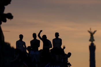 Revellers feel the beat atop