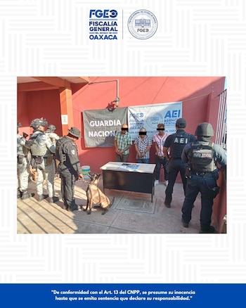 tres detenidos Oaxaca