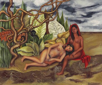 "Dos desnudos en el bosque