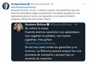 Enrique Gómez cuestiona la reforma