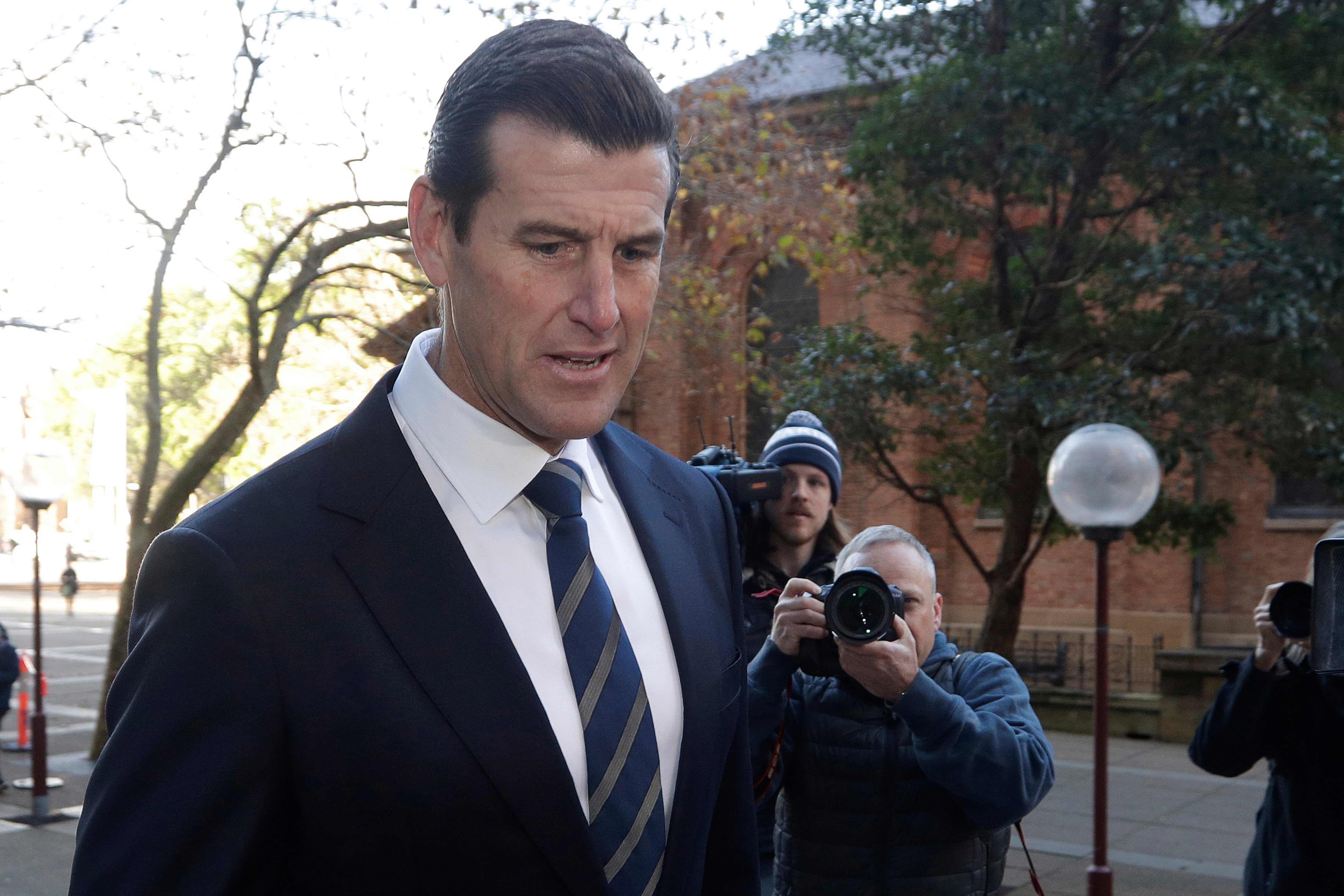 Ben Roberts-Smith llega al Tribunal Federal de Sídney, Australia, el 9 de junio de 2021. (Foto AP/Rick Rycroft, archivo)