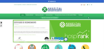 Página web del Hospital Universitario