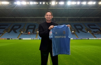 Frank Lampard había sido presentado el 28 de noviembre del 2024 como director técnico de Coventry City (Bradley Collyer/PA via AP)