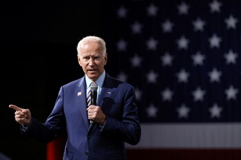 Joe Biden, candidato demócrata y