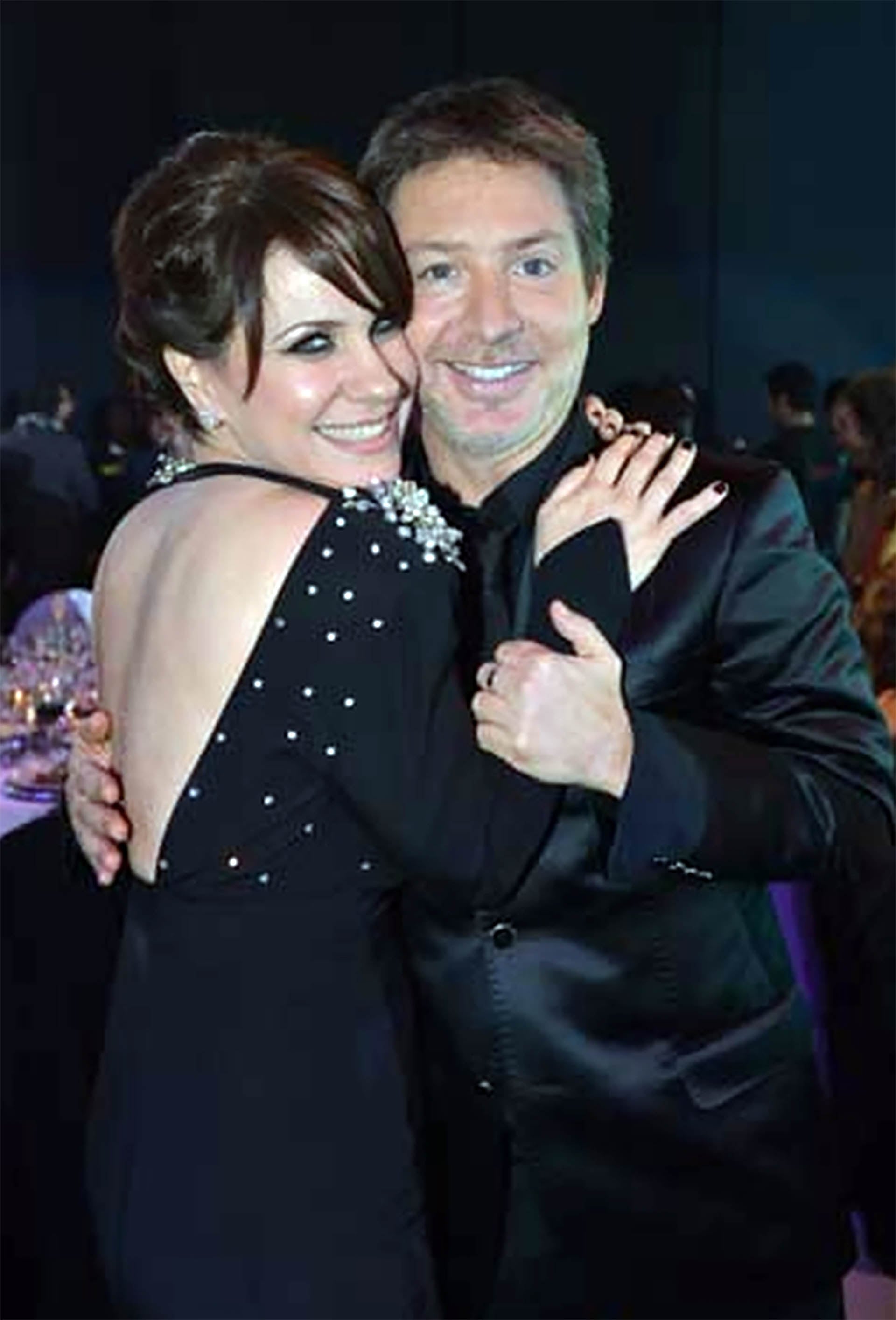 Nancy Dupláa y Adrián Suar se reconciliaron públicamente en los Premios Martín Fierro de 2012 (Teleshow)