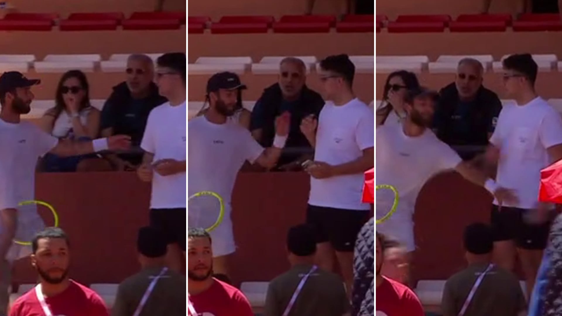 Corentin Moutet protagonizó una fuerte discusión con un espectador tras su partido de cuartos de final en Marrakech