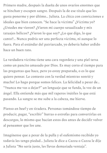 La reacción de Cazzu frente