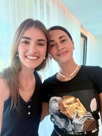 La remera que utilizó Antonela