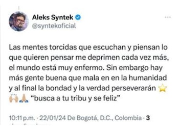 Aleks Syntek se defendió de