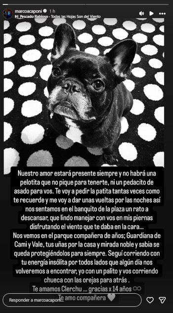 Marco Antonio Caponi conmueve con