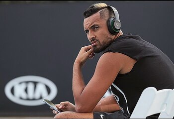 Kyrgios utilizó esta foto como
