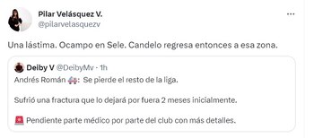 Lesión de Andrés Román
