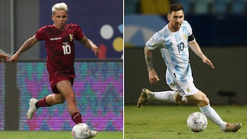 Soteldo y Messi, las figuras