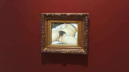 Pintarrajean en un museo francés “El origen del mundo”, una obra siempre polémica