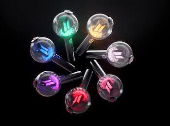 Fans con lightsticks ARMY BOMB