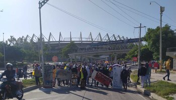 Manifestación por el Estadio Metropolitano