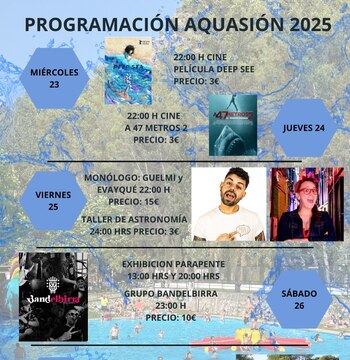Cartel de la programación de