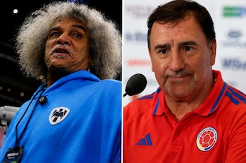 El histórico 10 de la Selección Colombia se refirió al futuro del equipo y a las decisiones de Néstor Lorenzo -crédito REUTERS/montaje Infobae