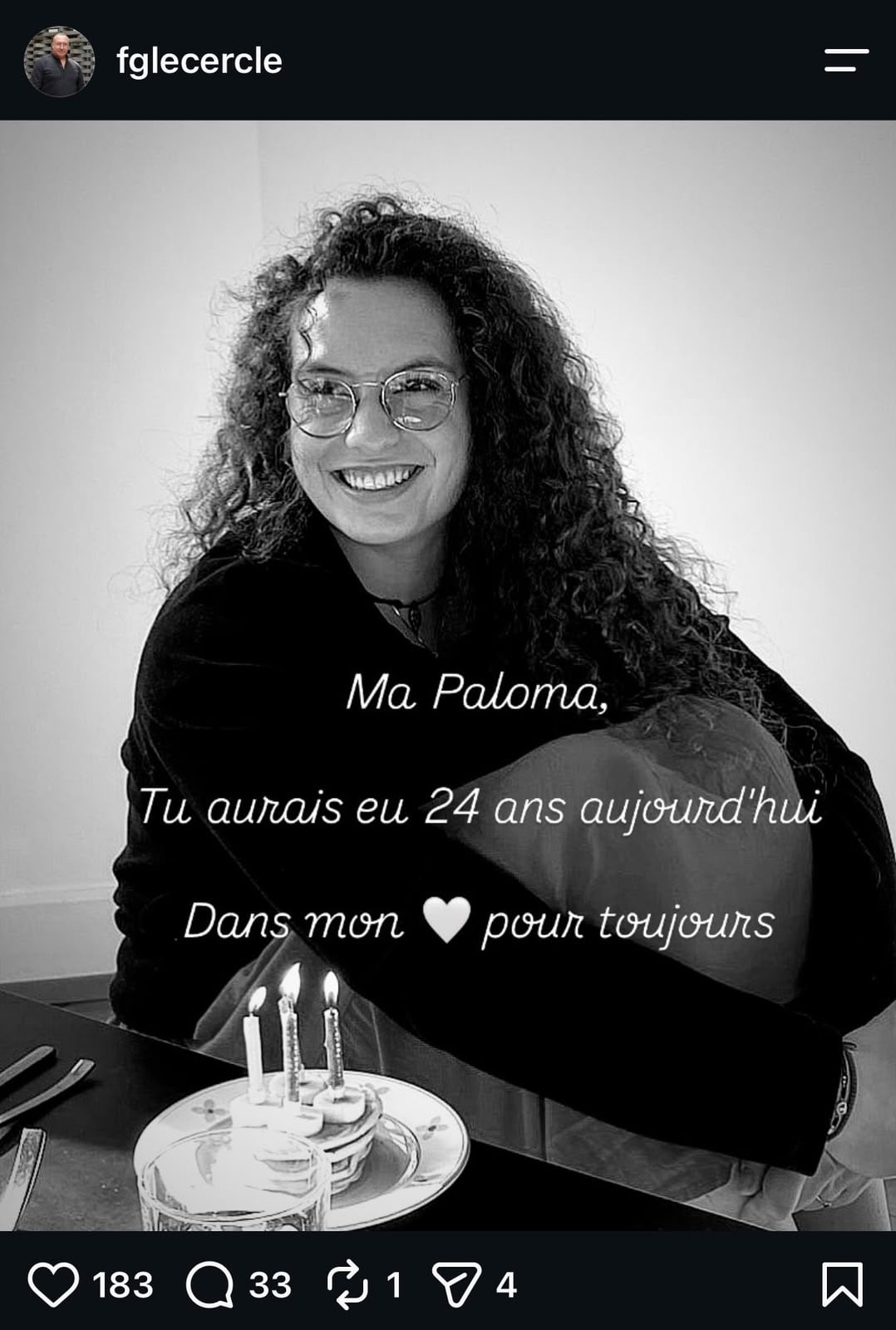La joven habría cumplido 24 años (rs)