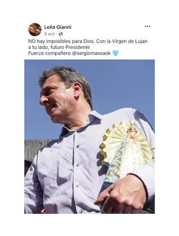 Uno de los posteos de