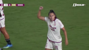 Gol de Pierina Núñez con remate colocado para aumentar ventaja de Universitario ante Sporting Cristal en final vuelta de Liga Femnina 2026