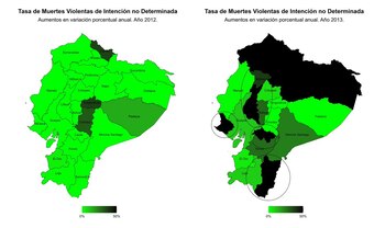 Mapa de la concentración de