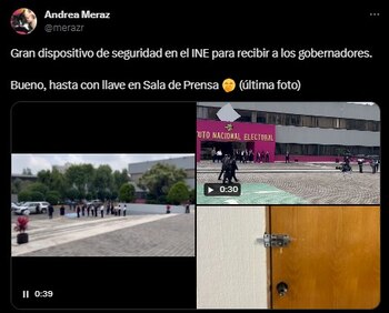 La periodista Andrea Meraz dio