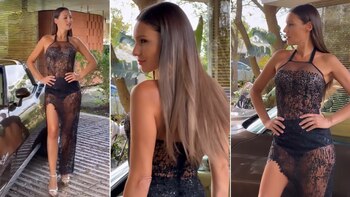 Bronceada tras sus vacaciones en