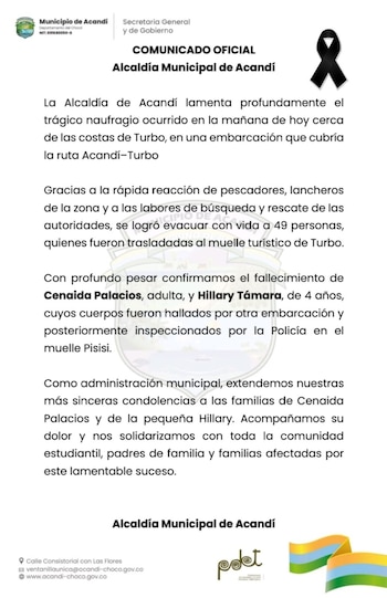 Comunicado de la Alcaldía de