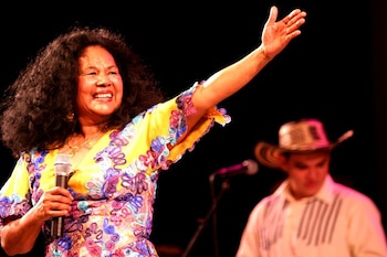 Totó La Momposina, durante una